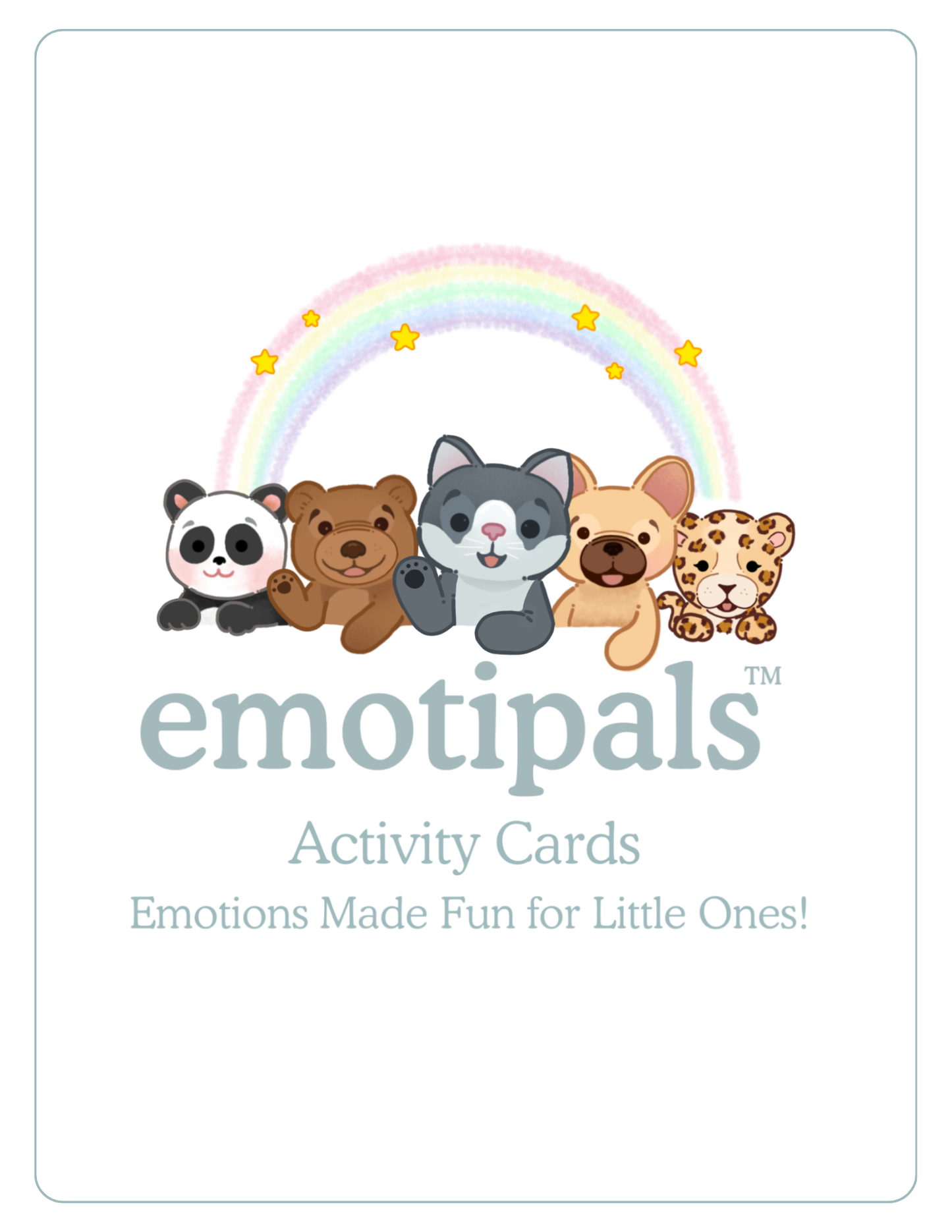 Cat Social-Emotional Activity Card Set-Digital Download